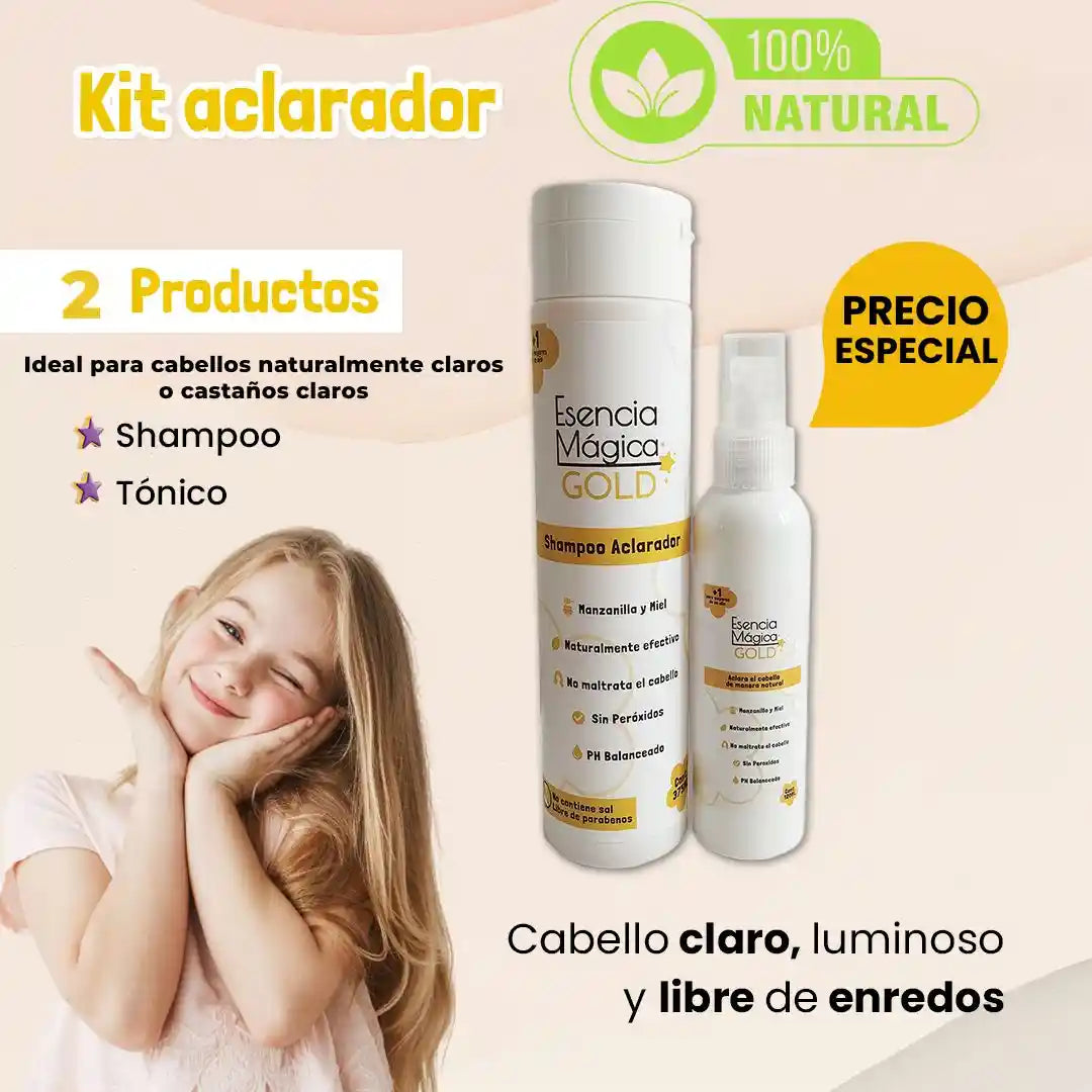 Kit Gold Esencia Aclaradora Kids